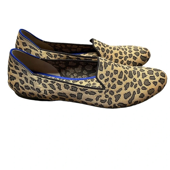 Rothy’s The Loafers Retired Mocha Spot Leopard Animal Print Size 10.5 Women’s - Picture 6 of 9